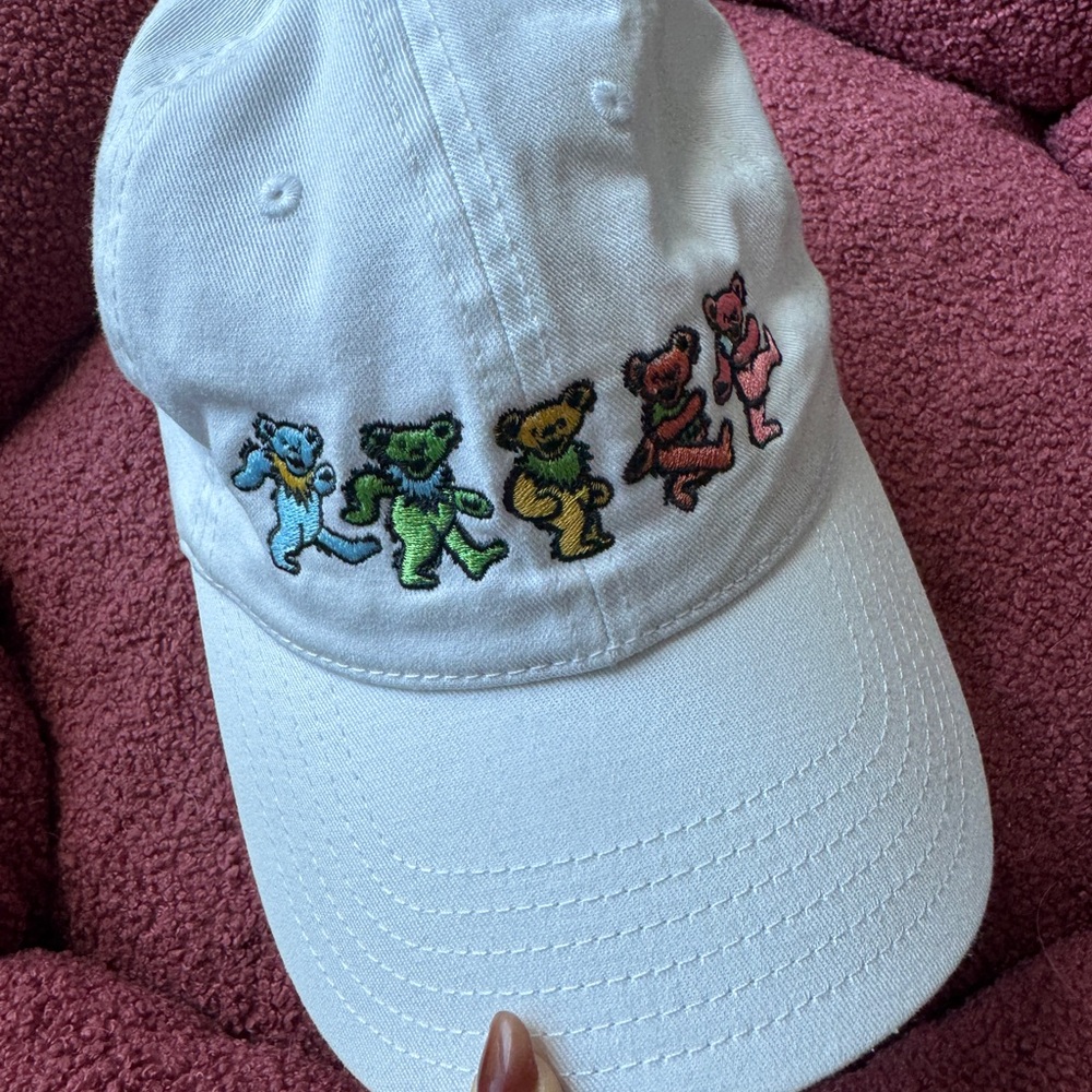 Dead & Co. July 2024 Sphere Hat Dancing Bears White Gently Used